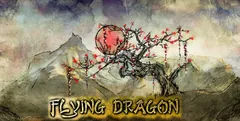 Flying Dragon logo: a blossom tree over a mountain
