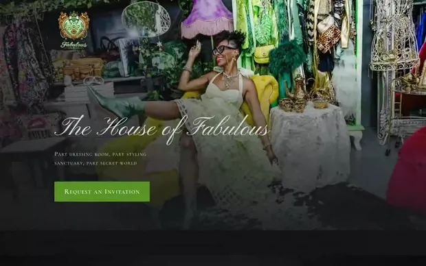 The home page of the House of Fabulous website