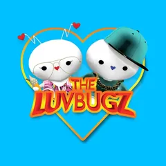 The LuvBugz logo with Mr and Mrs LuvBug